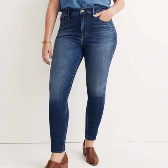 Madewell Denim - Madewell Jeans Womens Sz 35 High Rise Skinny Dark Wash Blue Stretch